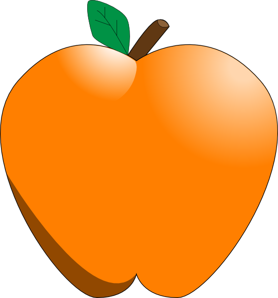  Orange  Apple  Clip Art at Clker com vector clip art 