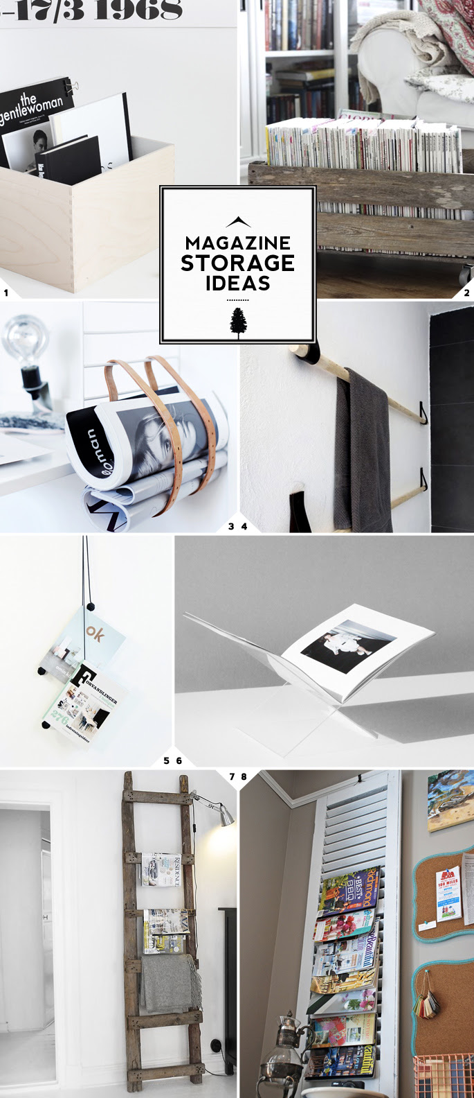 Creative Magazine Storage Ideas From Leather Rack Holders To Using Old Shutters Home Tree Atlas