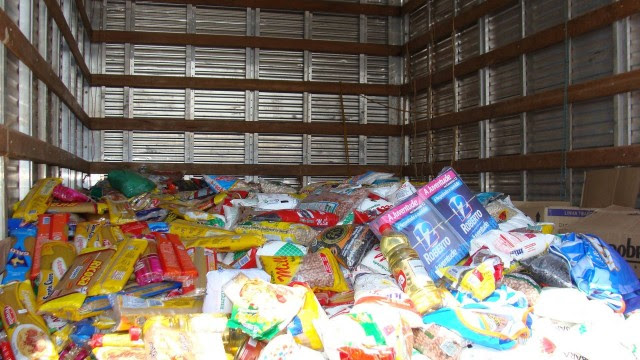 Alimentos recolhidos no Amapá que poderiam ser usados para compra de votos