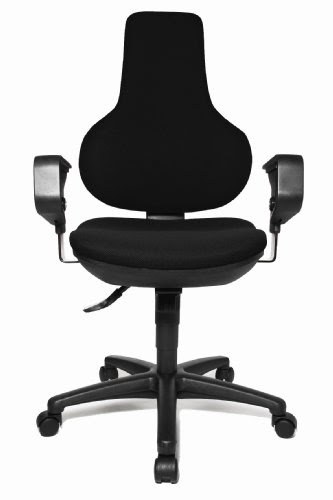 Best Review of Topstar EPO20XBC0E Ergo Point SY Swivel Chair with Free Moveable Backrest - Black