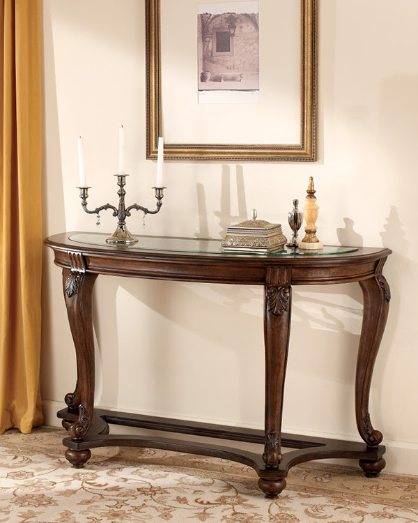 Norcastle Oval Cocktail Table, End Table, Sofa Table, and ...