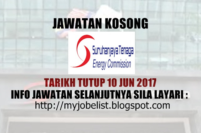 Jawatan Kosong di Suruhanjaya Tenaga (ST) - 10 Jun 2017