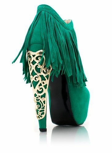 green #gold #heels #brayola | Color: Green | Pinterest