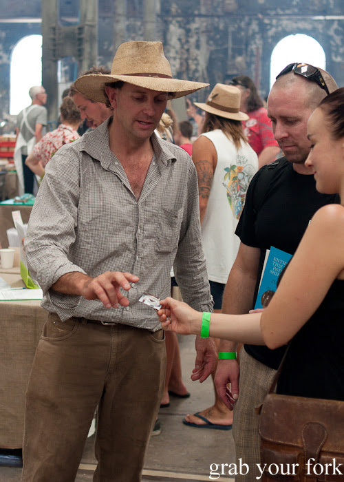 Bryce Woods from Woods Organics at the Sunday Marketplace, Rootstock Sydney 2014