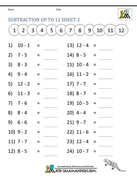  free math practice worksheets