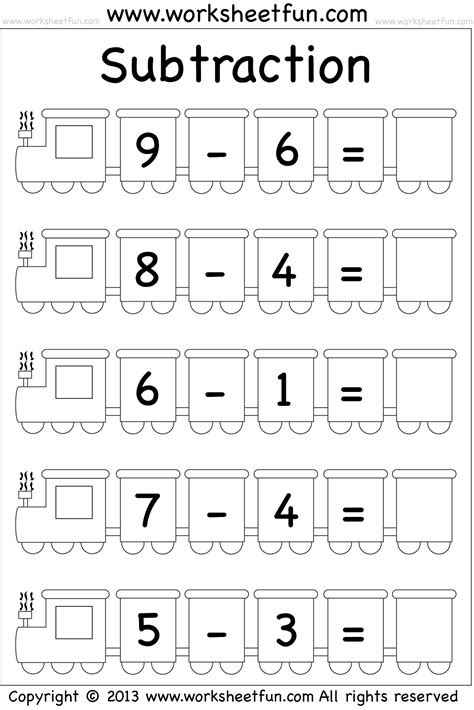 Looking for a collection of free printable subtraction worksheets for kindergarten? beginner subtraction 5 kindergarten subtraction worksheets free