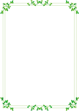 枠 飾り枠フレーム 葉デザイン 無料イラスト素材