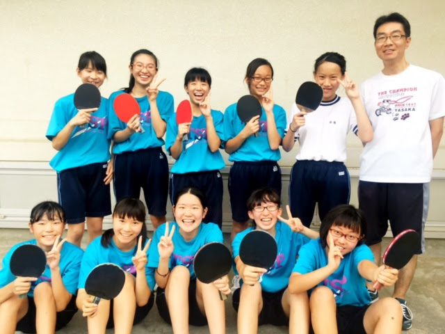 宝塚第一中学校 女子卓球部の登場 エフエム宝塚