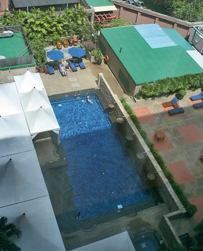 The kids had a blast at the swimming pool
