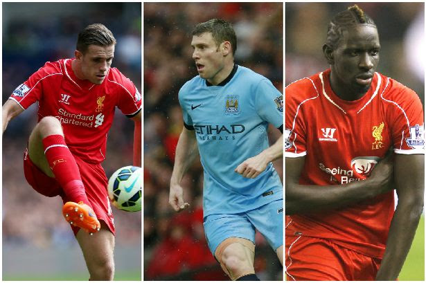 Jordan Henderson, James Milner, Mamadou Sakho