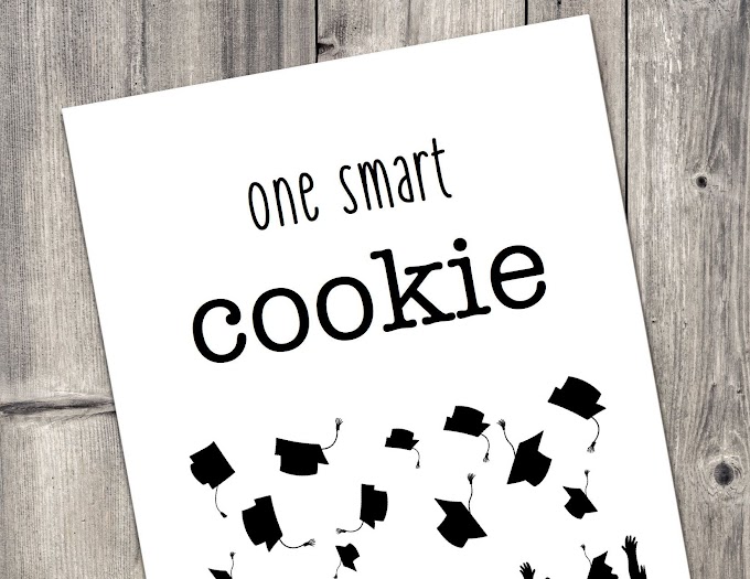 one smart cookie graduation free printable