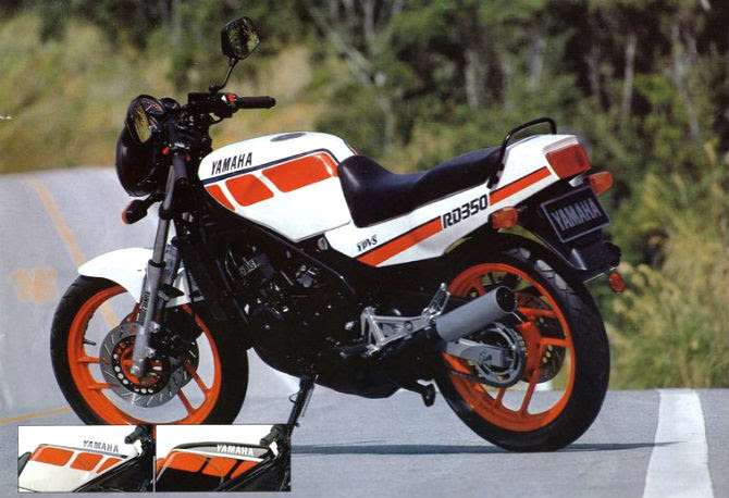 Yamaha RD 350 "Viúva Negra" - Yamaha/Divulgação