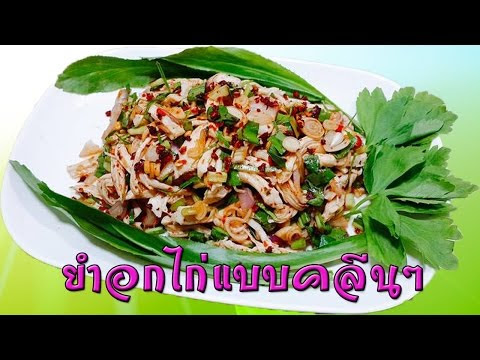 Video สูตร อาหาร ยํา ไก่ ฉีก