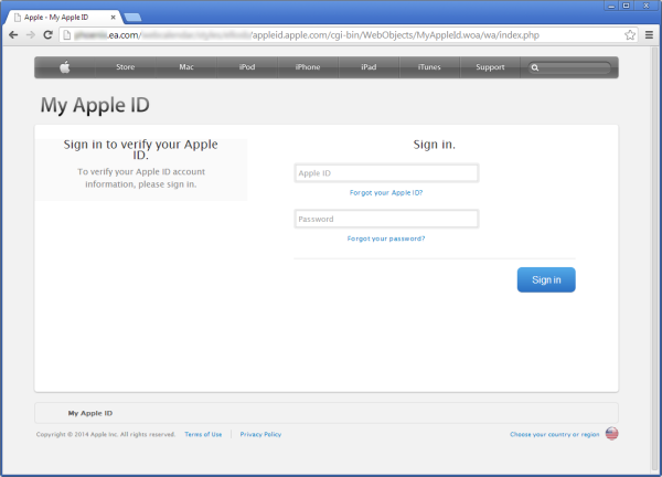 Beware: EA's website is redirecting users to fake My Apple ... - 600 x 432 png 39kB