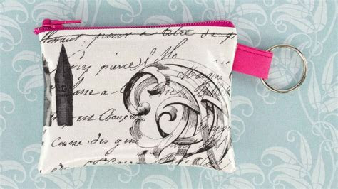 sew zipper coin purse youtube