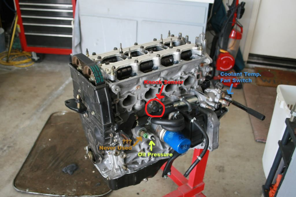 Video - Loose wire found behind block. Knock sensor? - Honda-Tech