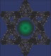 Blue Background Flower Star