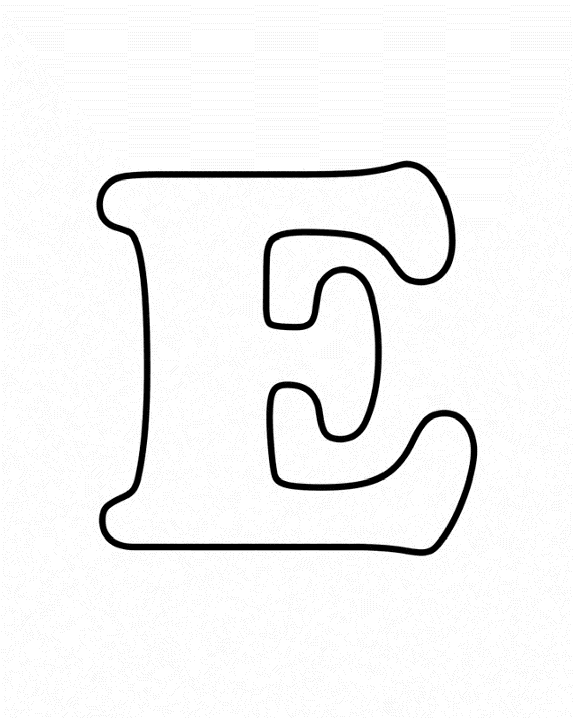 Download Lowercase e coloring pages download and print for free