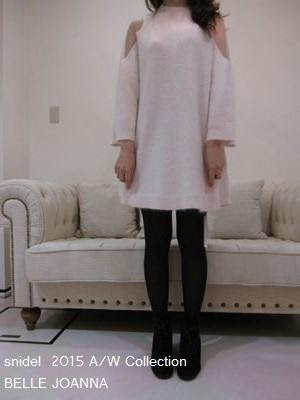 Belle Joanna Shop Blog Snidel アンゴラ肩チュールワンピ ビジューボタンカーデ Etc