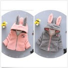Kids Baby Girls Warm outerwear Hooded Zipper coat jacket 6-36Months