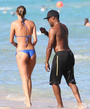 Deimante Guobyte sizzles into a Blue Bikini in Miami
