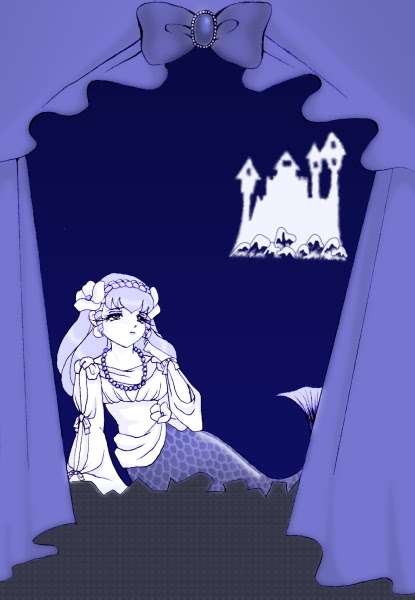 イラスト 人物 人魚 人魚姫 おとぎ話 海 小境 繭子 イラスト無料素材のイラスト屋さん イラスト発注 イラストレーター募集も