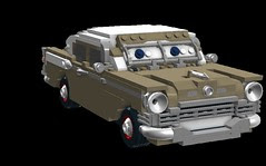 David Luderbaker - anthropomorphic 'Pixar Cars' - Studebaker President 1957