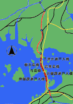 瀬戸中央自動車道 瀬戸大橋
