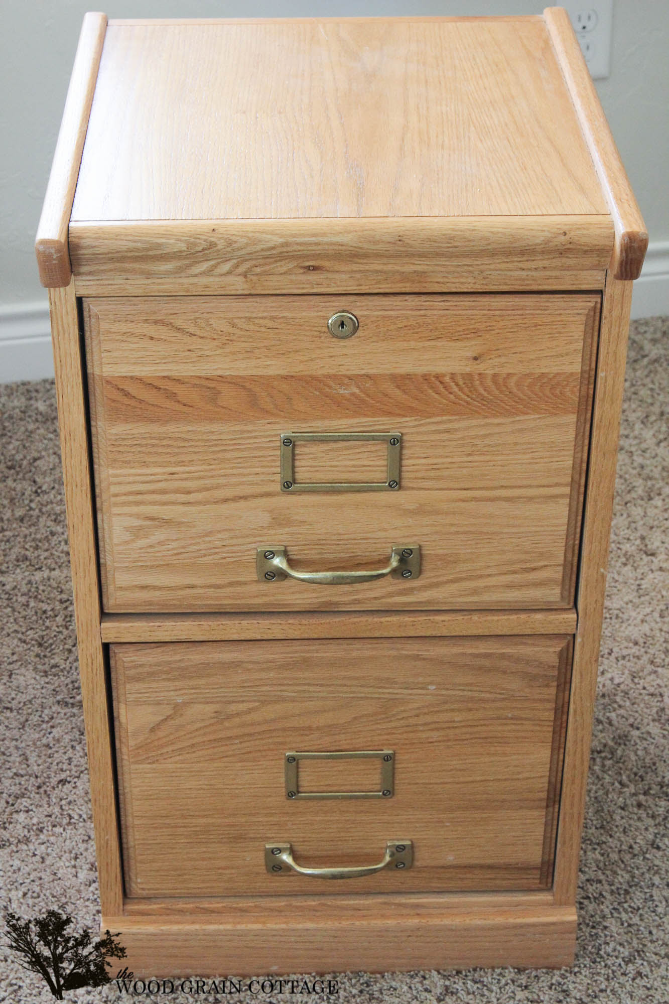 How To Paint a Filing Cabinet - The Wood Grain Cottage
