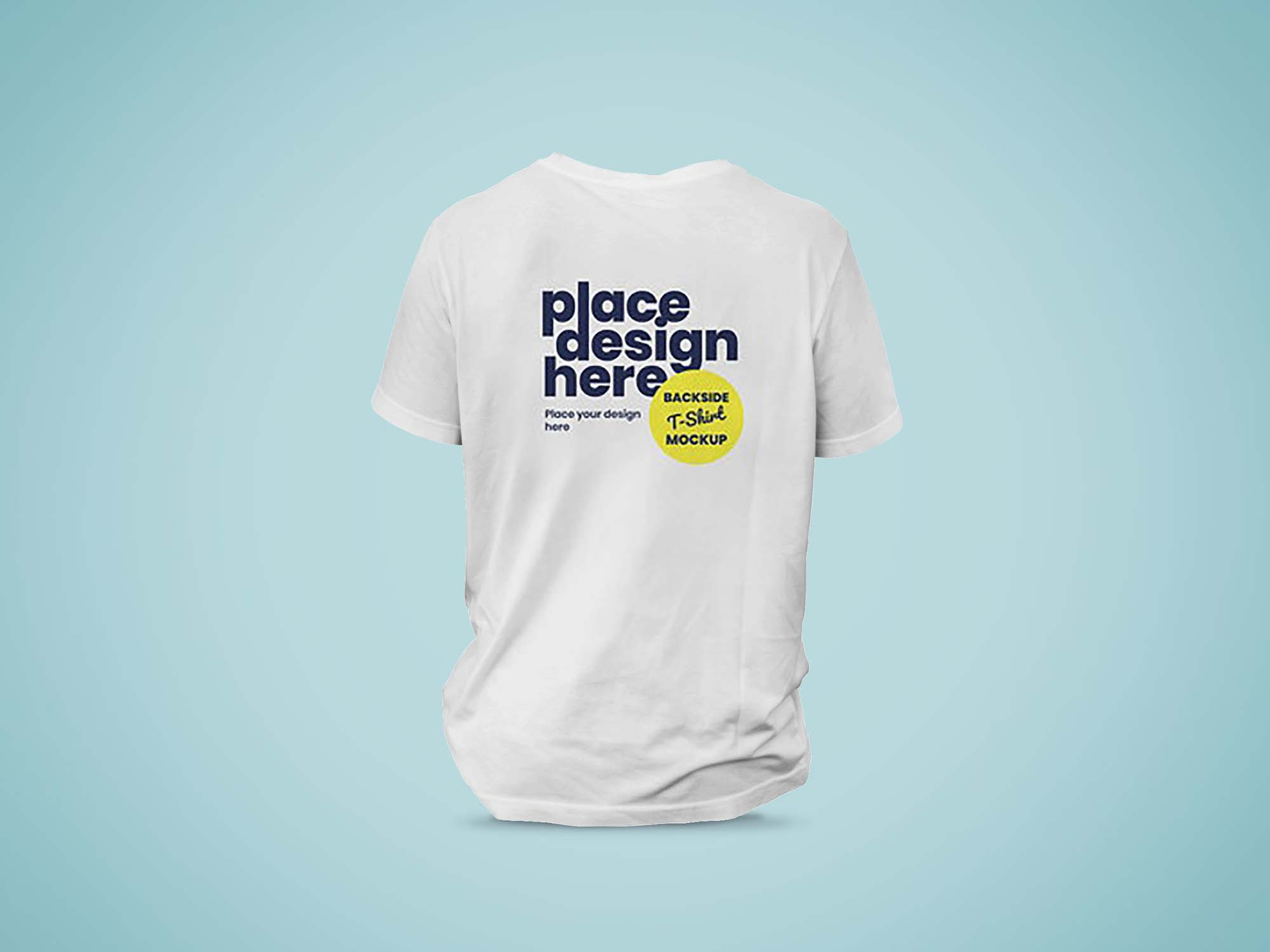 Download Free Backside T Shirt Mockup Psd