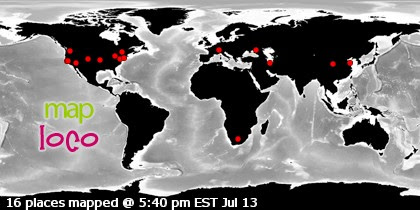 Locations of Site Visitors