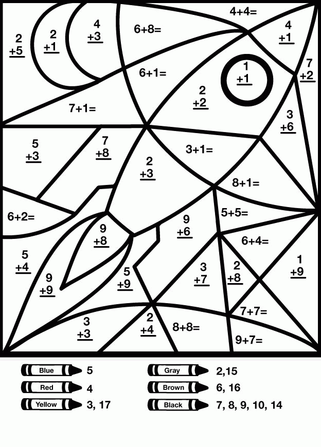 printable math coloring worksheets 4th grade - Clip Art Library