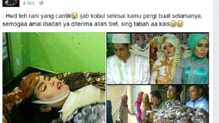 Menyedihkan! Usai Ijab Qobul, Wanita Ini Meninggal