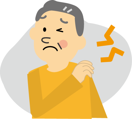 肩こり 関節痛 食欲不振 鬱 めまい 耳鳴り 水虫 人物のイラスト 無料イラスト