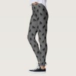 Staffordshire Bull Terrier Silhouettes Pattern Leggings