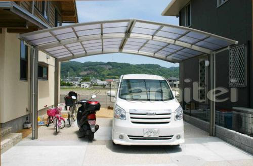 大阪 外構 車2台用のカーポート 南大阪店ブログ ファミリー庭園