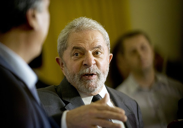 O ex-presidente Lula durante encontro no Rio com o governador Luiz Fernando Pezão (PMDB)