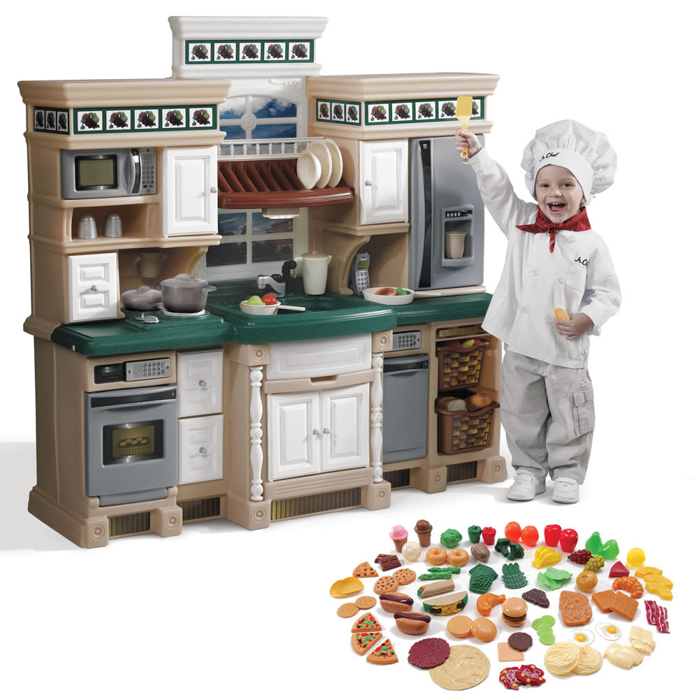 LifeStyle Deluxe Kitchen with Extra Play Food Set | Kids ...