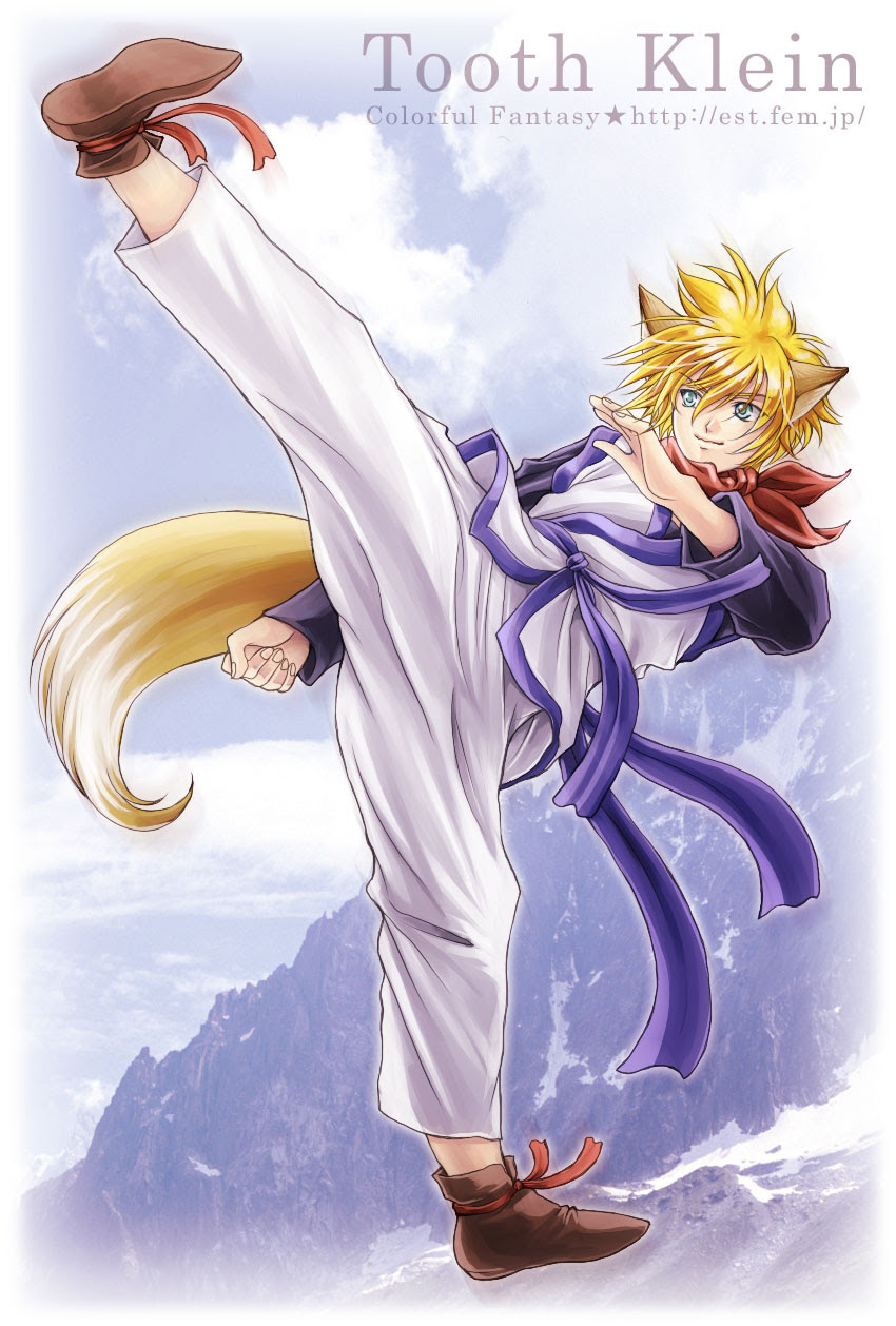 蹴りポーズのトゥース Colorful Diary