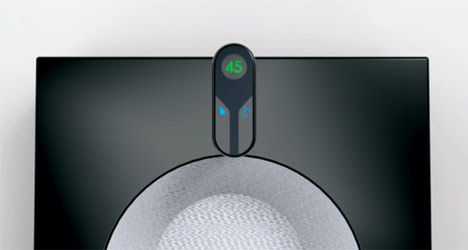 sliding touchscreen bathroom tap
