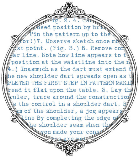 9 sample SEWING text mel stampz