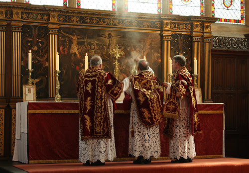 Incensing the Altar Cross