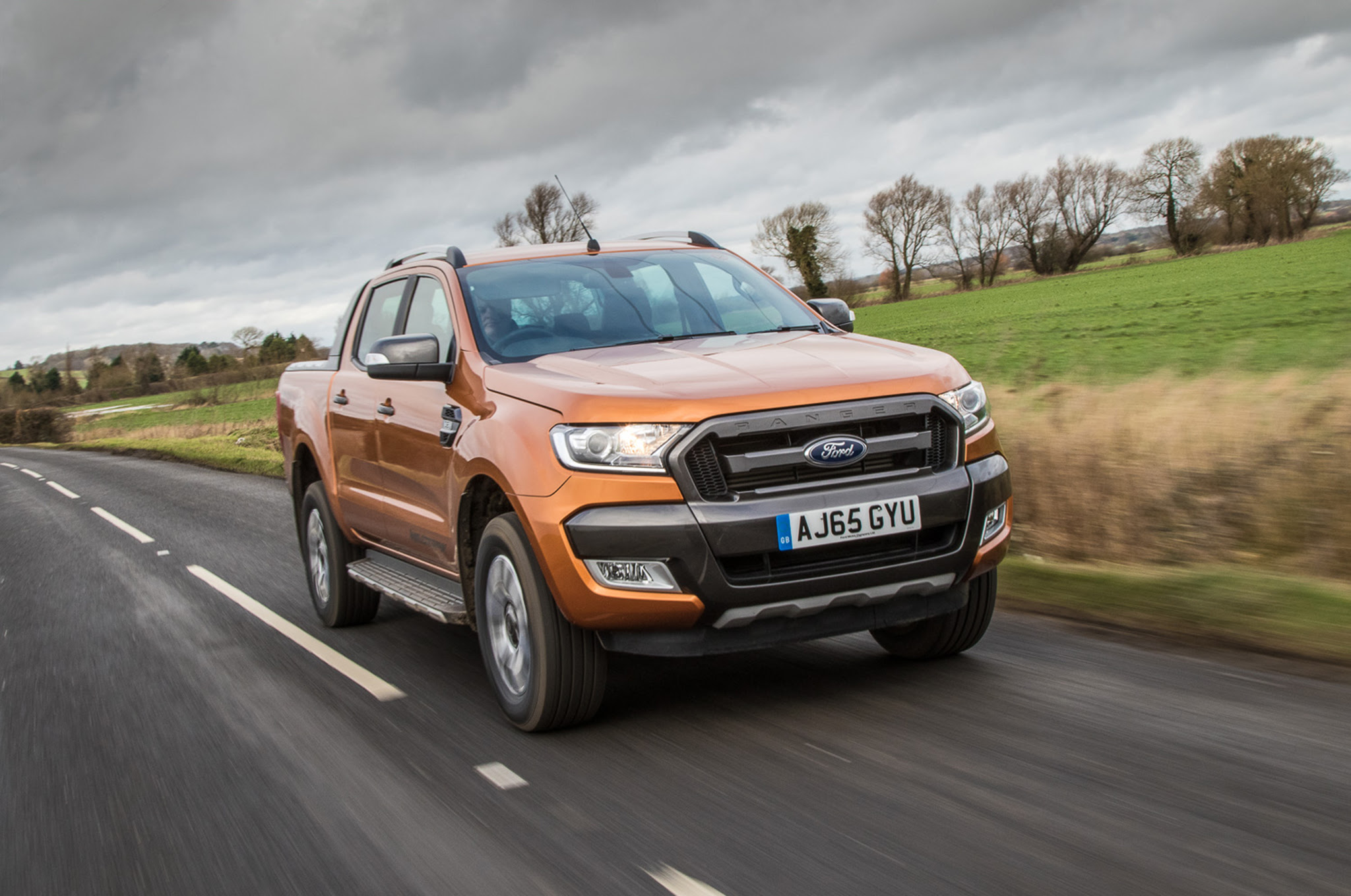2015 Ford Ranger Wildtrak Euro Spec front three quarter in motion 03