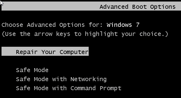advanced boot options