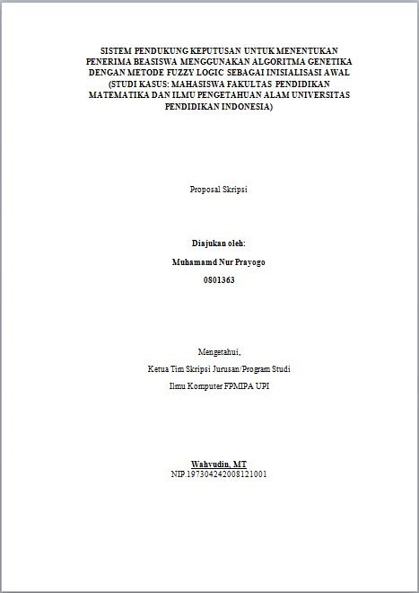 Membuat Proposal Skripsi Universitas Pendidikan Indonesia 