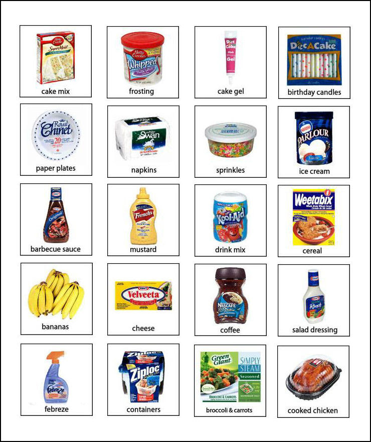 Autism Pecs,This example page was made in Microsoft Word