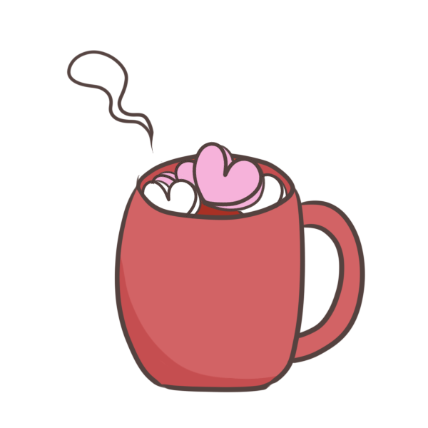 ホットドリンクにマシュマロのイラスト かわいいフリー素材が無料のイラストレイン