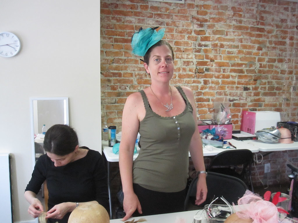 Holly Slayton Modeling one of Her Creations