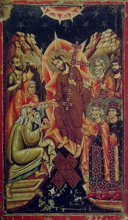 Сошествие Христа во ад. Монастырь Св. Екатерины на Синае. XIII в.