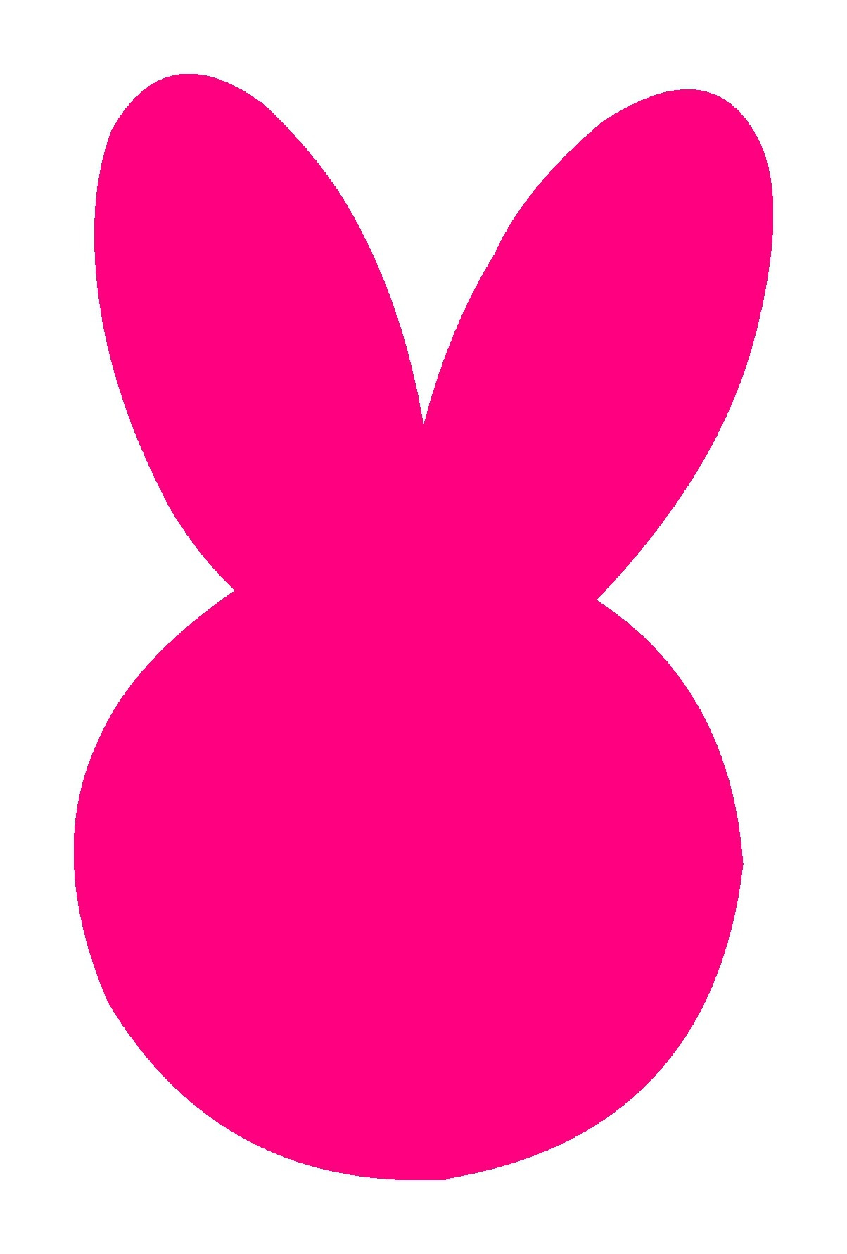 Download cute bunny clipart silhouette - Clipground